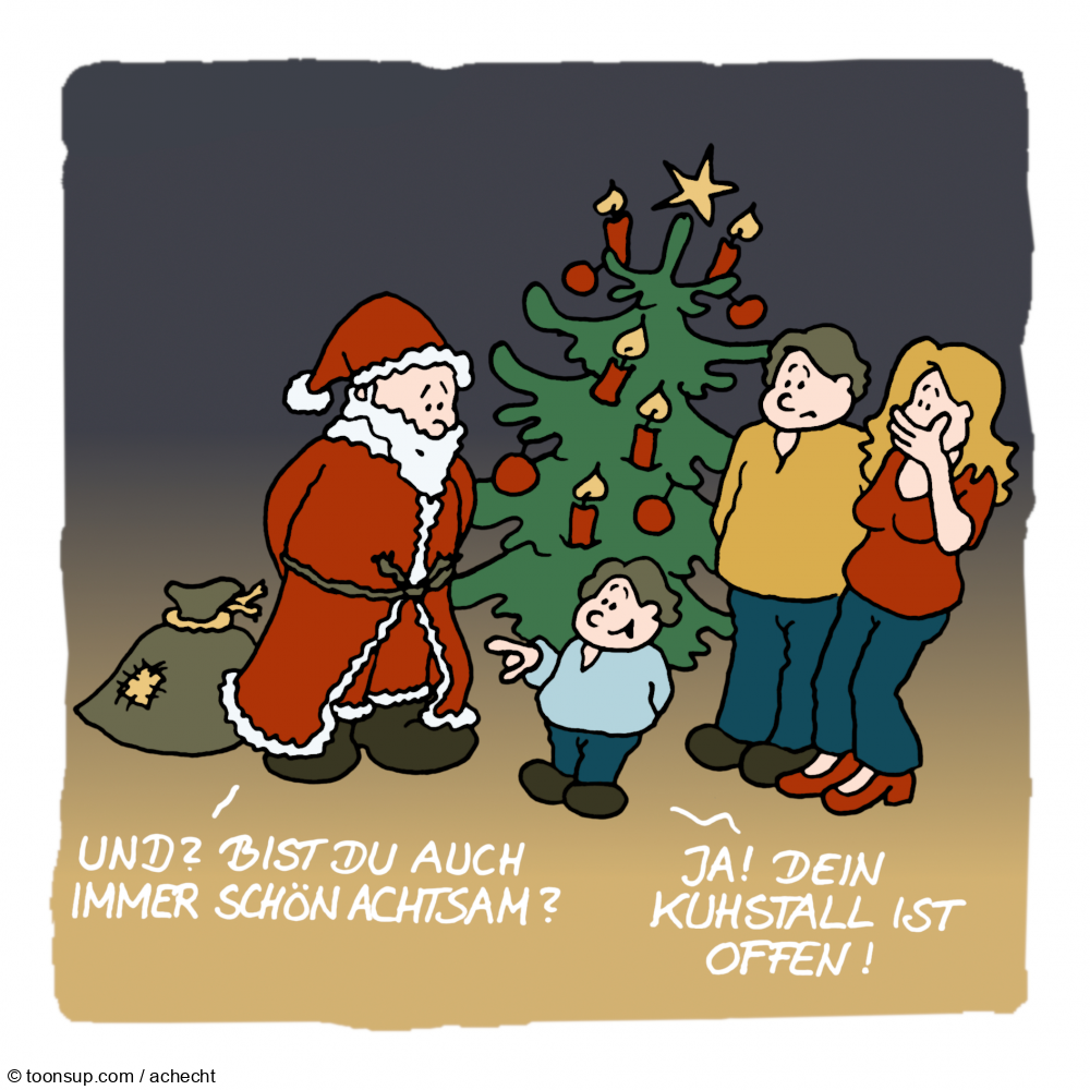 Cartoon: Weihnachten 1